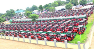 President Bola Tinubu tinubu commissioning 2,000 tractors for nationwide deployment