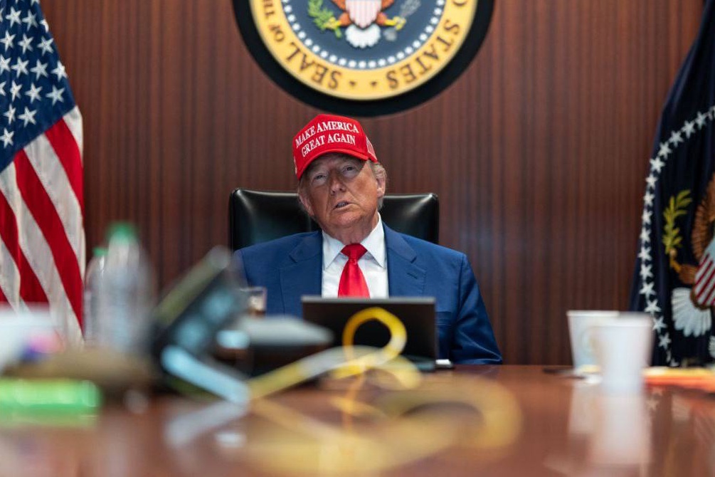 U.S President, Donald Trump.....