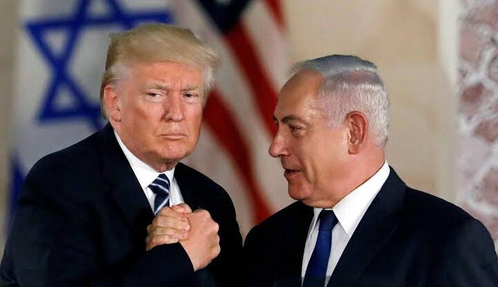 U.S President Donald Trump and Israeli Prime Minister, Benjamin Netanyahu
