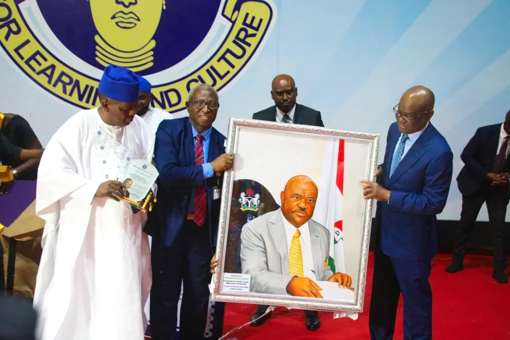 FCT Minister, Nyesom Wike at OAU ile ife