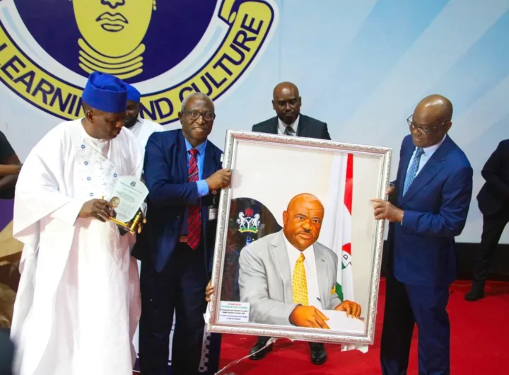 FCT Minister, Nyesom Wike at OAU ile ife