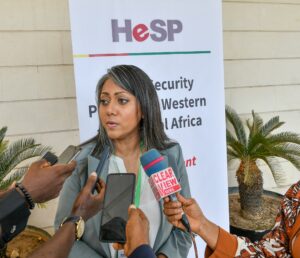 World Bank Practice Manager for Western and Central Africa, Rifat Hasan, addressing the press on the sideline of the Health Security Program (HeSP) Learning Event on Tuesday in Abuja.