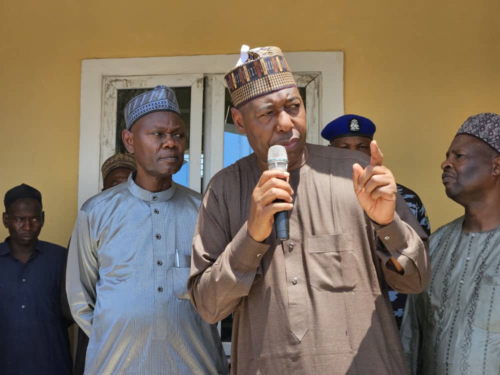 In Malam-Fatori, Governor Zulum meets soldiers, returnees 4 Zulum address returnees in Borno