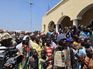 A cross section of the returnees, mostly from the neighbouring Niger Republic