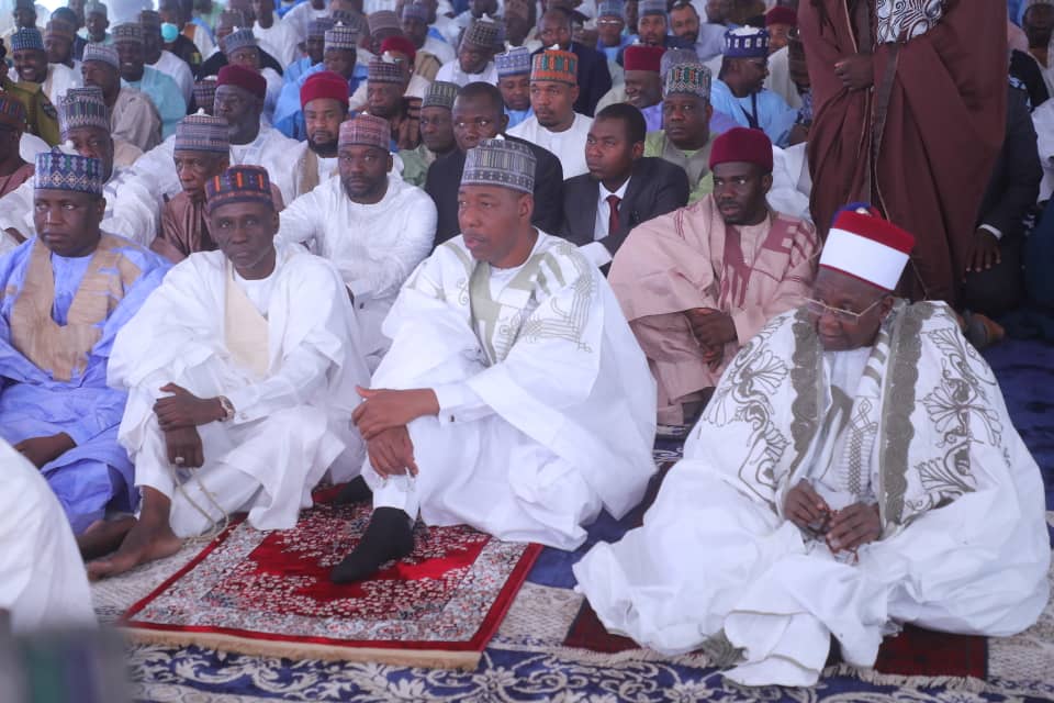 Zulum joins Shehu of Borno, others for two Raka’at Eid prayer 4 Zulum joins Shehu of Borno others for two Rakaat Eid6