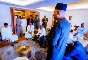 VP Kashim Shettima on behalf of President Bola Tinubu paid condolence visit to the family of late President Muhammadu Buhari in London