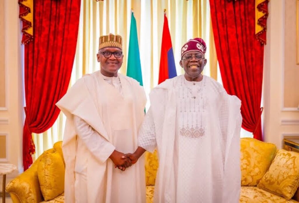 Aliko Dangote and President Bola Tinubu