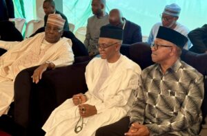Atiku Abubakar, Nasiru El-rufai, Peter Obi and other dignitaries attended the Fudau prayers in honor of late former President Muhammadu Buhari in Daura, Katsina