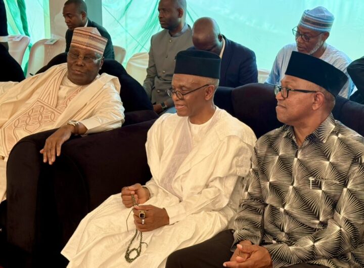 Atiku Abubakar, Nasiru El-rufai, Peter Obi and other dignitaries attended the Fudau prayers in honor of late former President Muhammadu Buhari in Daura, Katsina