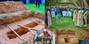 Grave site of late former President Muhammadu Buhari