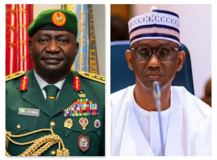 CDS Christopher Musa and NSA Nuhu Ribadu