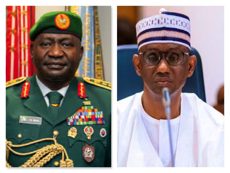 CDS Christopher Musa and NSA Nuhu Ribadu