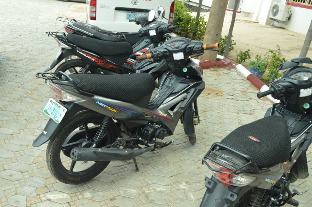 EFCC arrests 32 suspected Internet fraudsters in Bauchi, recovers pistol 2 Motorcycle recovered from the suspects