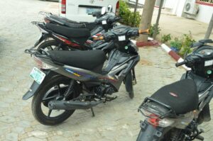 Motorcycle recovered from the suspects