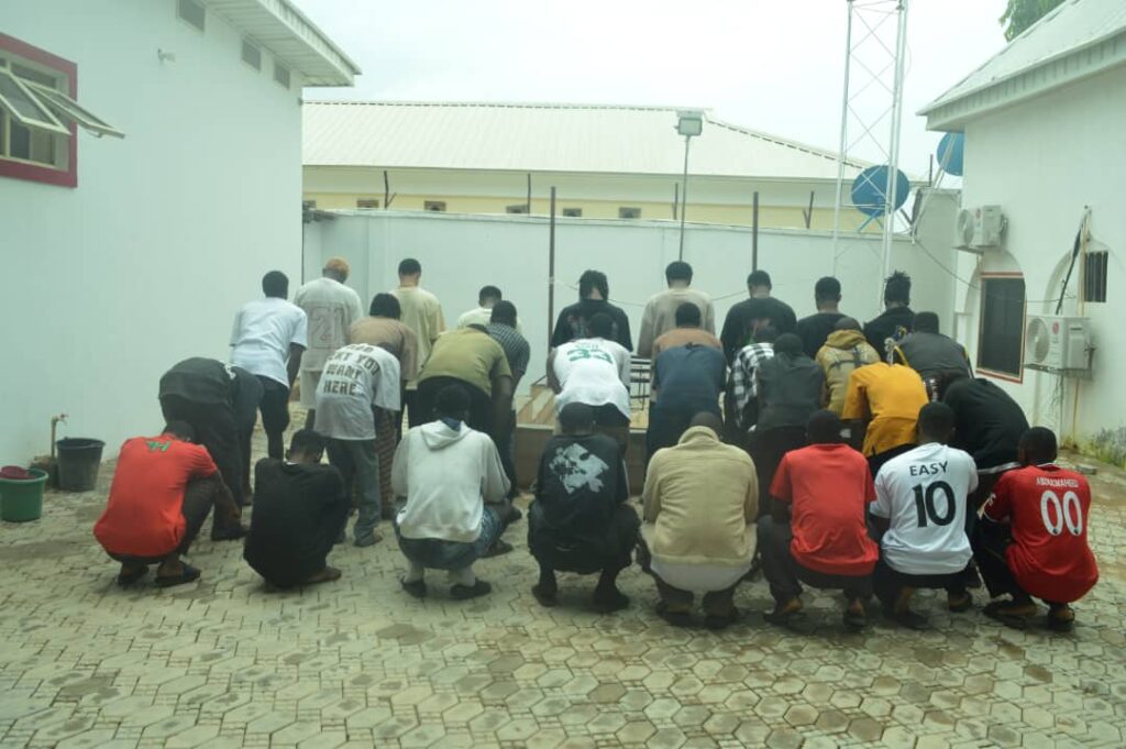 Suspected Internet fraudsters