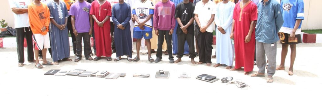 EFCC raids Bayero University Kano campus, arrests 25 undergraduates for Internet frauds 2 Suspected Internet fraudsters (Yahoo boys)