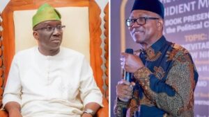 Edo State Governor, Monday Okpebholo and 2023 LP Presidential candidate, Peter Obi