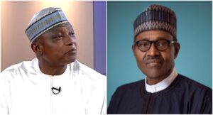 A Photo of Garba Shehu-and Muhammadu Buhari