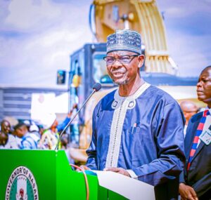 Nasarawa State Governor Abdullahi Sule, speaking at the occasion.