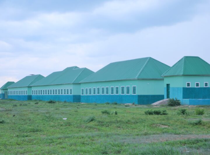 The newly commissioned housing units