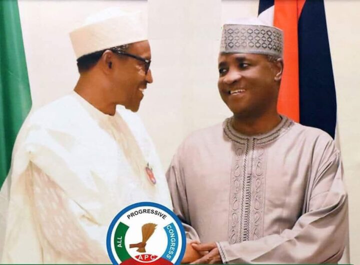 Late former President Muhammadu Buhari and Senator Aliyu Wamakko
