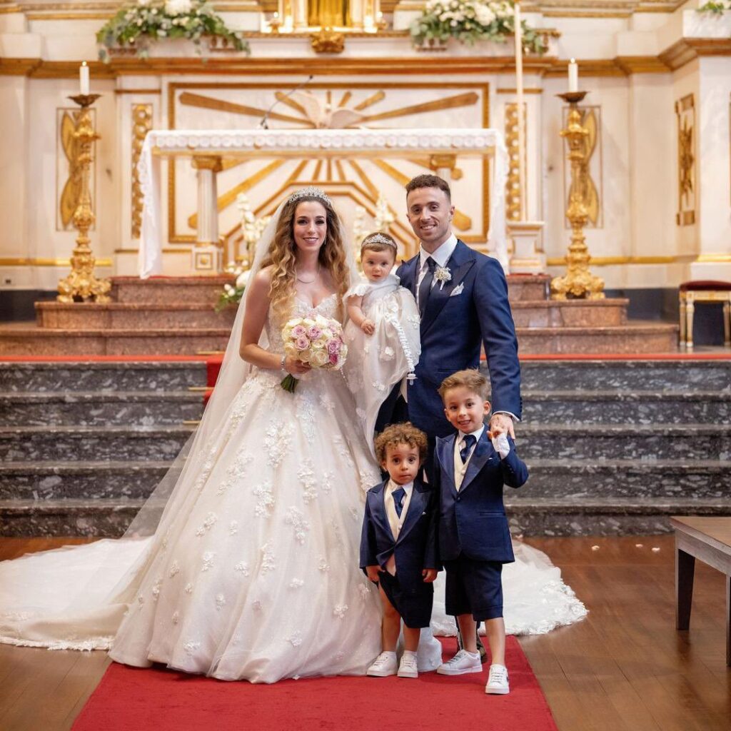 Liverpool star, Diogo Jota tragically dies in car accident at 28 4 Liverpool star, Jota his partner, Rute Cardoso, and their children shortly after their wedding ceremony