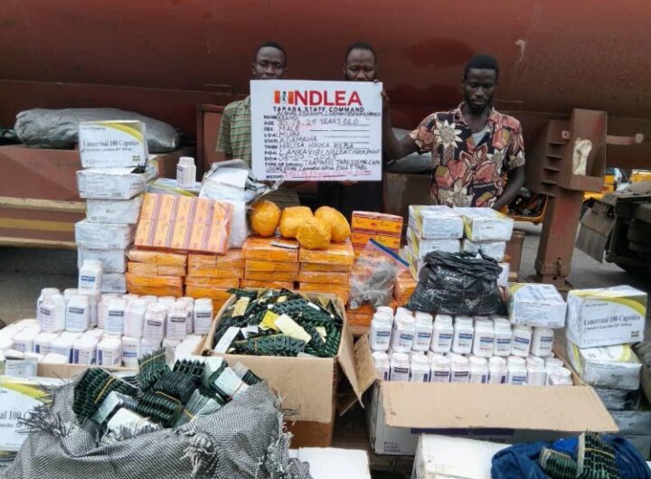 Arrested drug suspects
