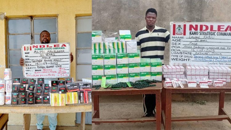 Arrested drug suspects