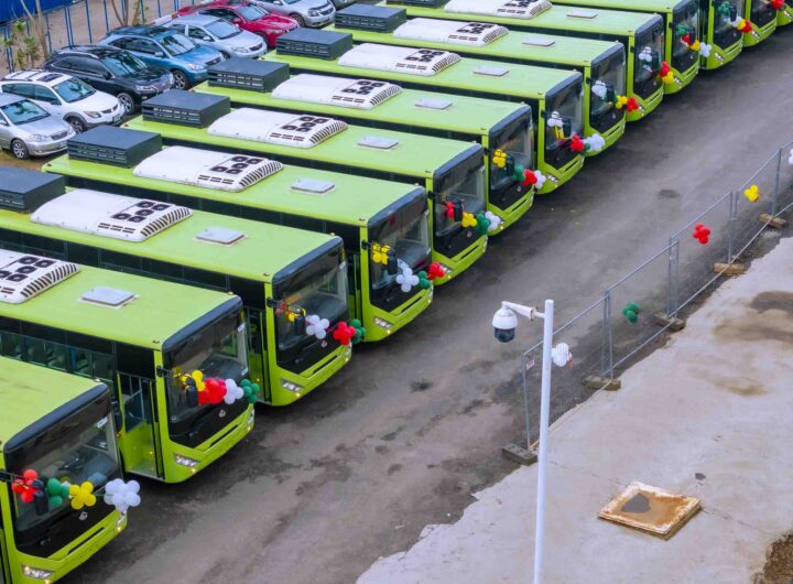 The CNG Buses donated to Presidential Initiative on CNG
