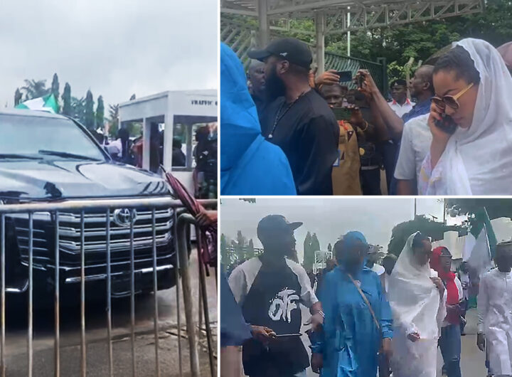 Senator Natasha arrives at the National National on Tuesday