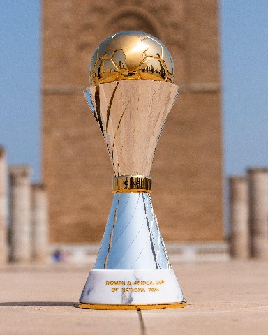 New era for women's football as CAF unveils stunning WAFCON trophy 2 New WAFCON Trophy presened.by CAF