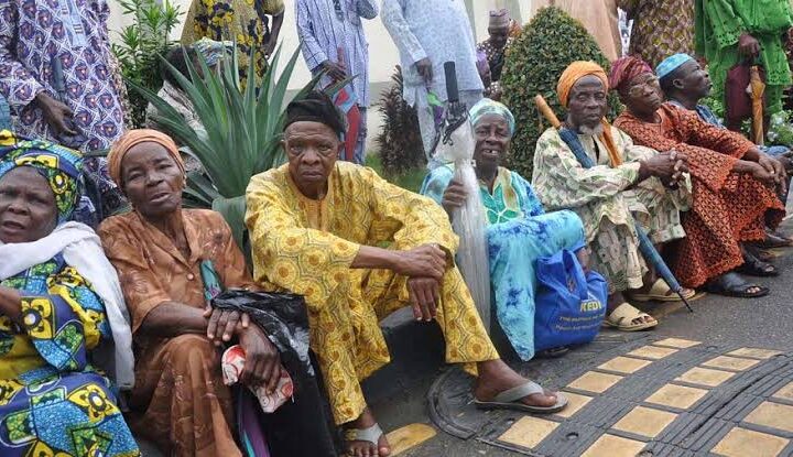 Pensioners protest in Nigeria