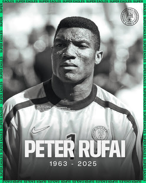 Nigeria’s goalkeeping legend Peter Rufai dies at 61
