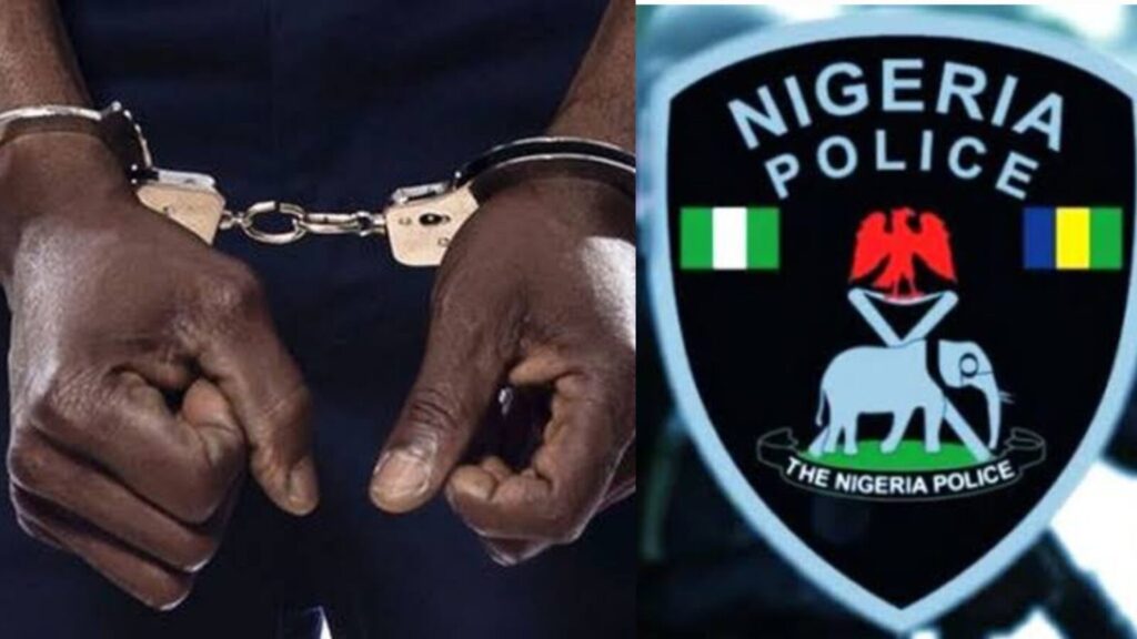 Police arrest suspect in handcuff