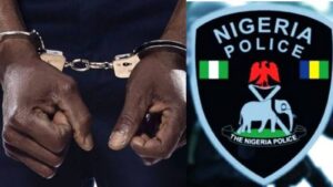 Police arrest suspect in handcuff