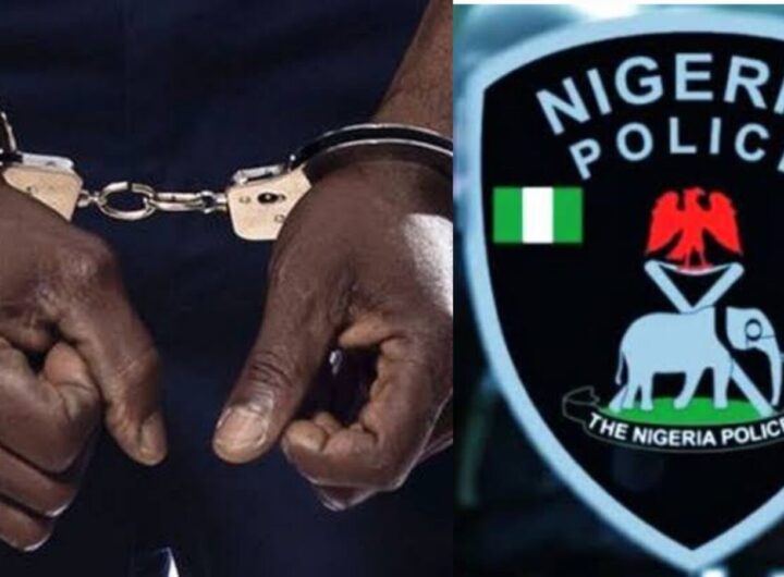 Police arrest suspect in handcuff