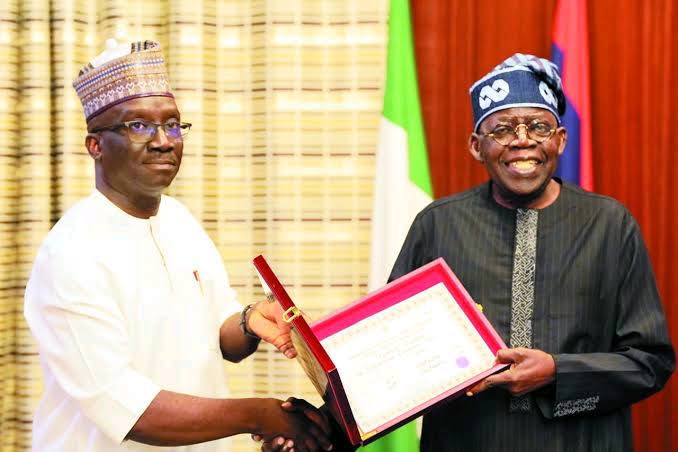 President Bola Tinubu and Edo State Governor Okpebholo