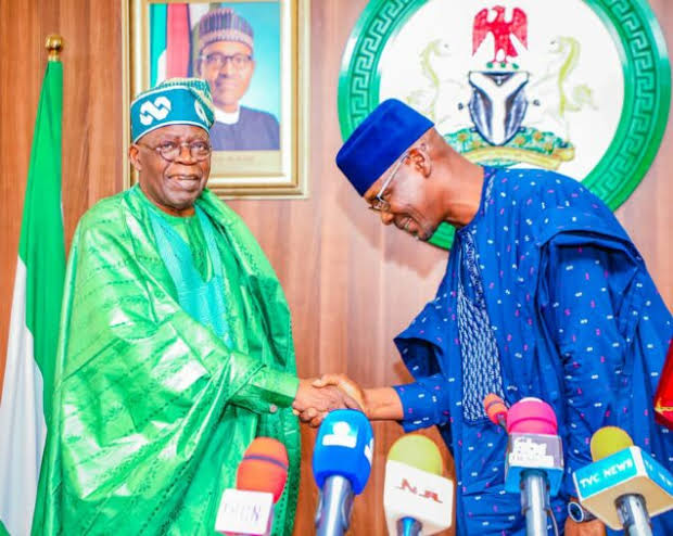 President Bola Tinubu and Nasarawa State Governor, Abdullahi Sule