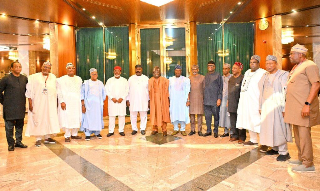 President Tinubu meets with Class of 1999 Governors