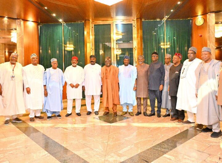 President Tinubu meets with Class of 1999 Governors