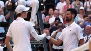 Jannik Sinner and Novak Djokovic