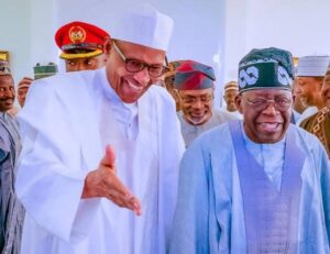 Late former President Muhammadu Buhari and President Bola Tinubu