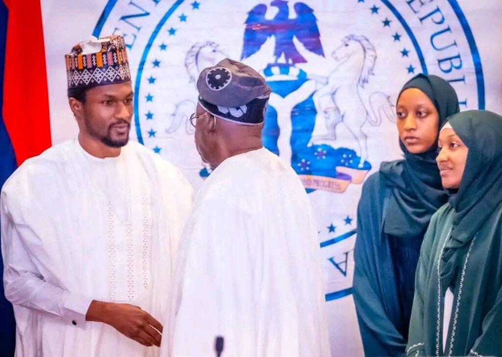 President Bola Tinubu condoles with the children of late former President Muhammadu Buhari