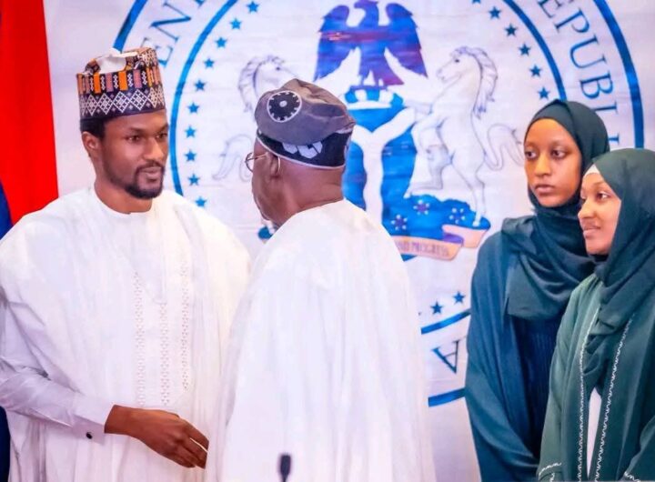 President Bola Tinubu condoles with the children of late former President Muhammadu Buhari