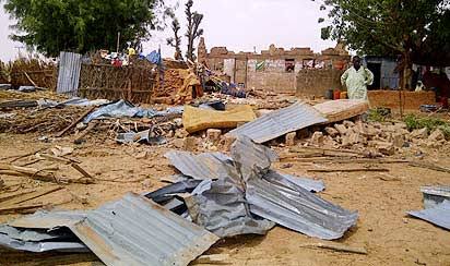 Windstorm destroys houses in Yobe