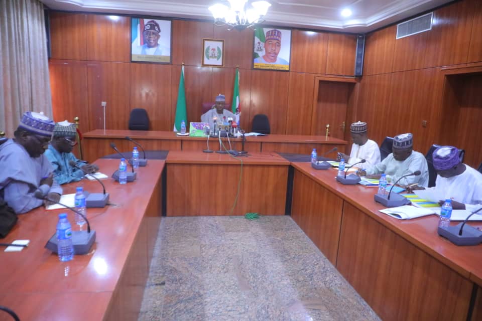 Zulum tasks Borno LG chairmen on N70,000 minimum wage implementation 2 Borno State Governor, Babagana Zulum furing a high-level meeting held at the Government House