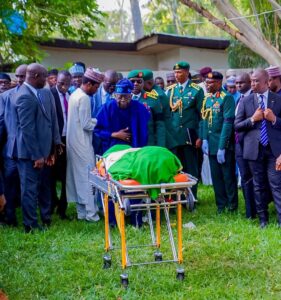President Bola Tinubu bids farewell to late President Muhammadu Buhari