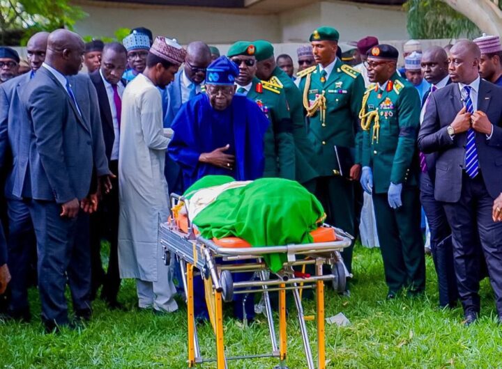 President Bola Tinubu bids farewell to late President Muhammadu Buhari