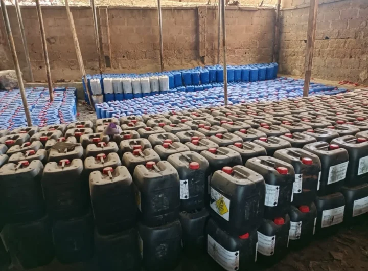NAFDAC seals Kano warehouse hoarding 88,569 liters of explosive-making chemicals