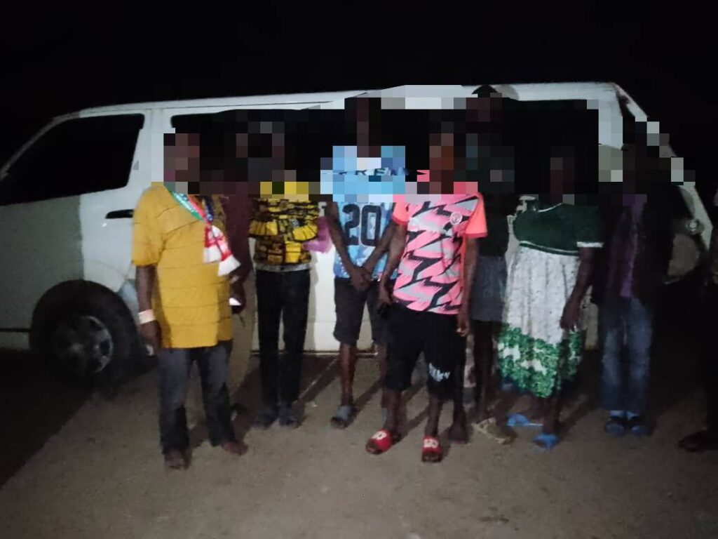 The rescued victims